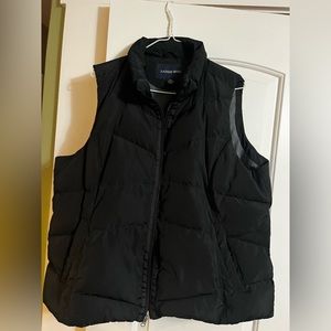Lands’ End Black Puffer Vest